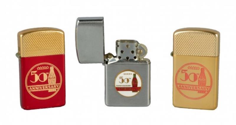 1950's Coca - Cola 50th Anniv Lighters