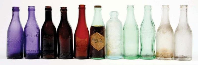 MISCELLANEOUS COCA-COLA BOTTLES.