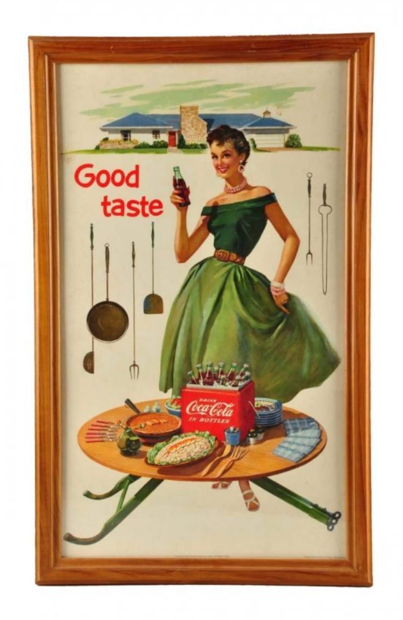 1955 Coca - Cola Cardboard Small Poster