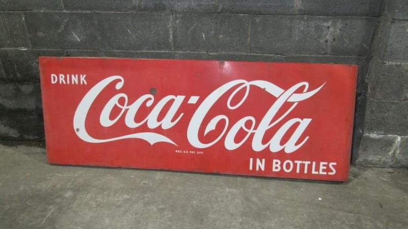 Coca Cola /Coke Curved Metal Sign