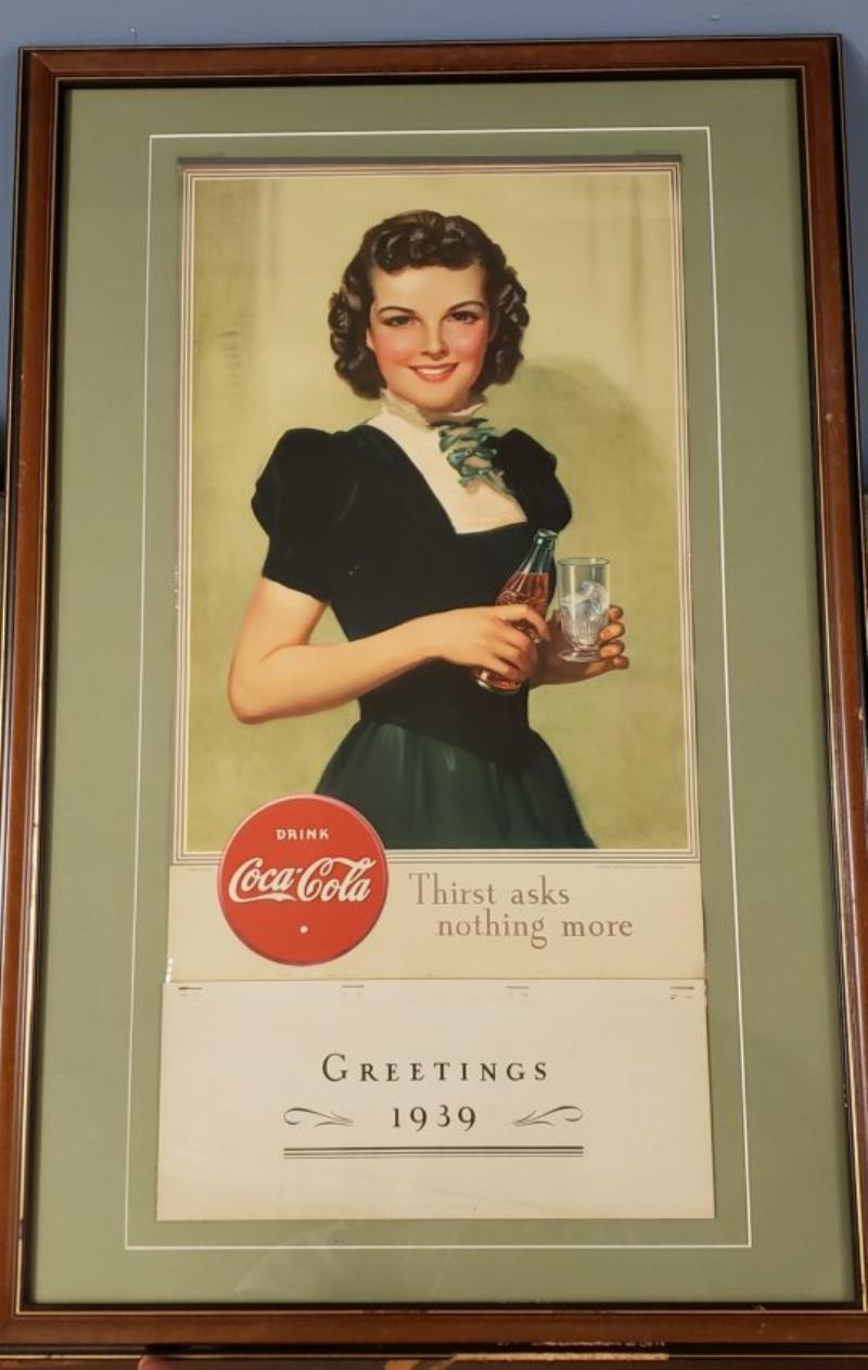 1939 Coca Cola Pinup Girl Calendar