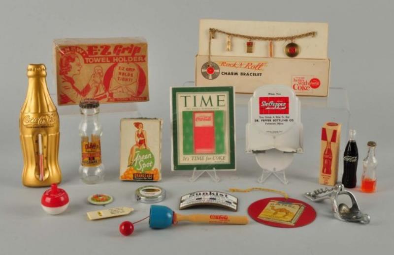 Assorted Coca - Cola Items.
