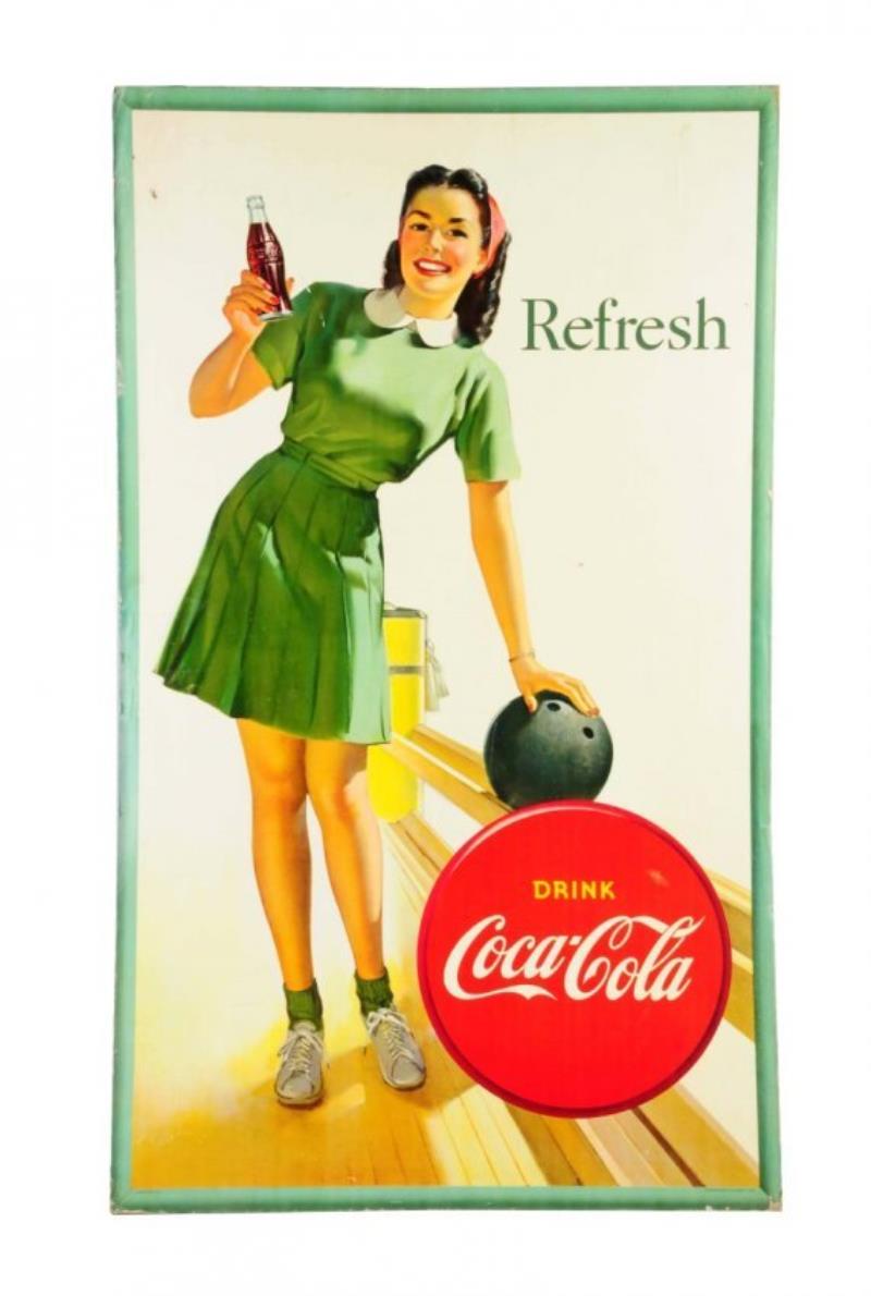 1947 Coca - Cola Bowling Girl Large Poster