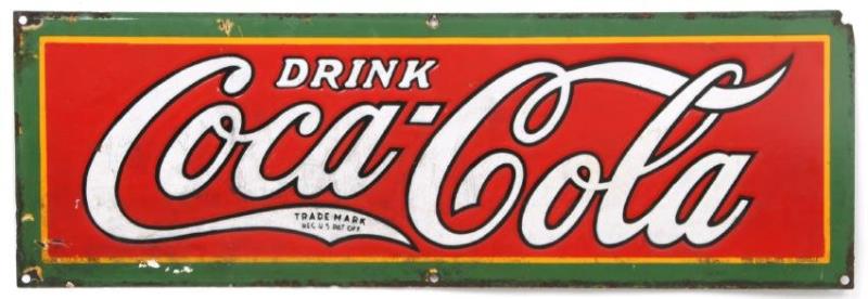Drink Coca-Cola Advertising Porcelain Sign