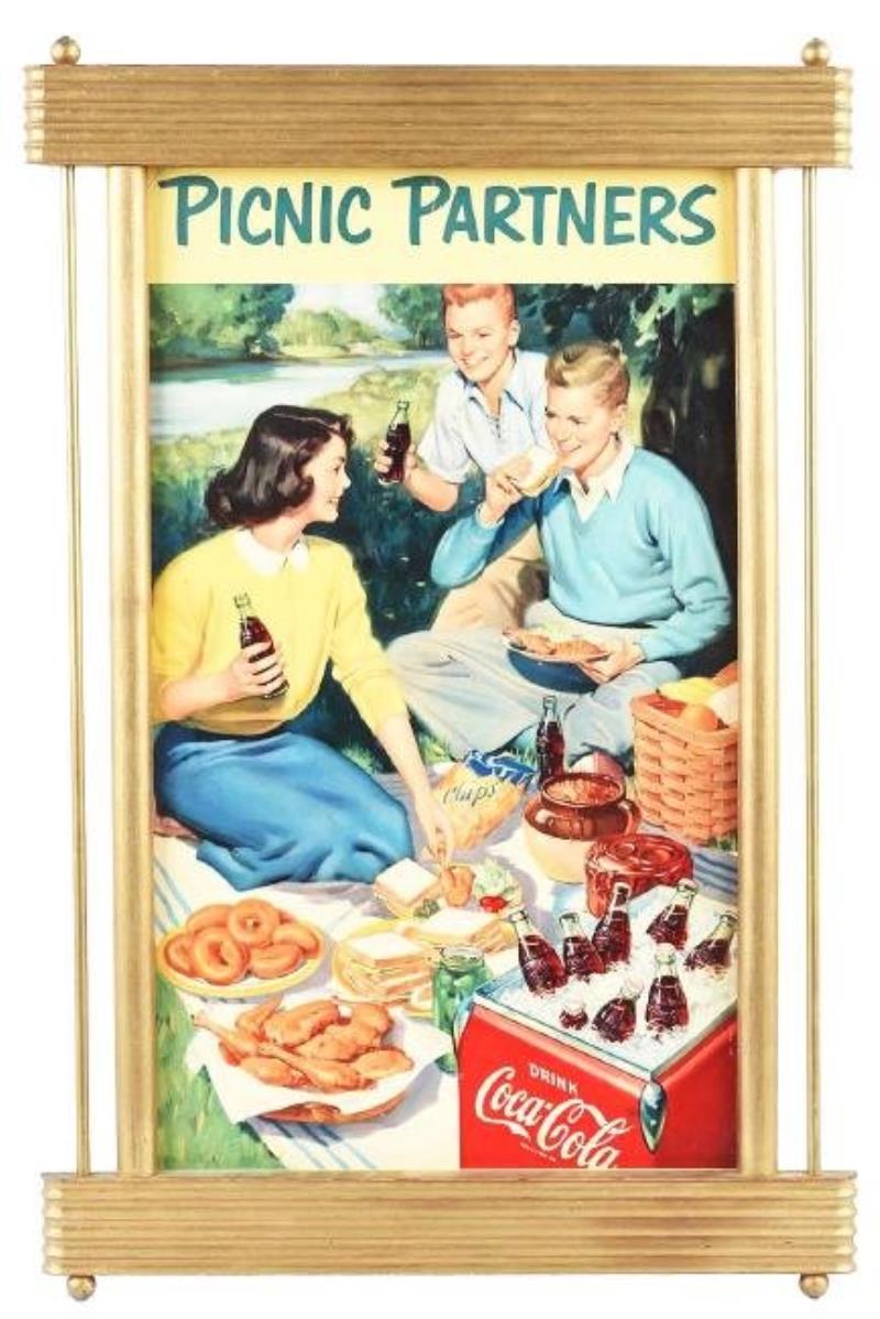 Coca-Cola Picnic Partners Cardboard Advertising Sign