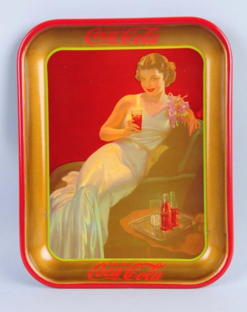 1936 Coca - Cola Serving Tray.