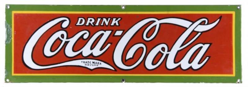 Coca Cola Porcelain Advertising Sign