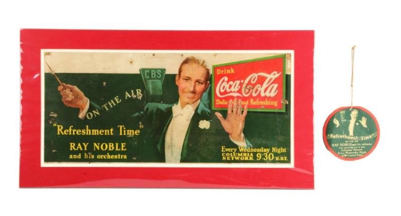 1935 Coca-Cola Ray Noble Sign.