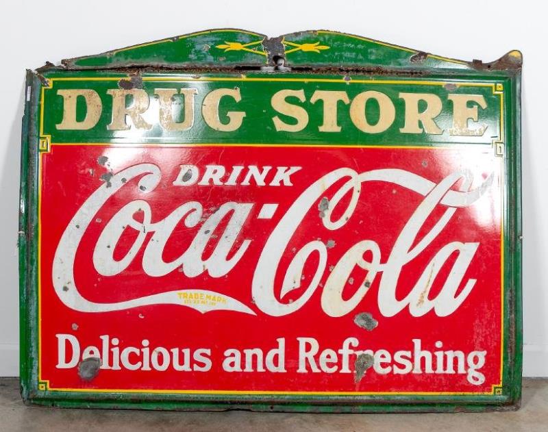 Vintage Large Coca-Cola Painted Sign
