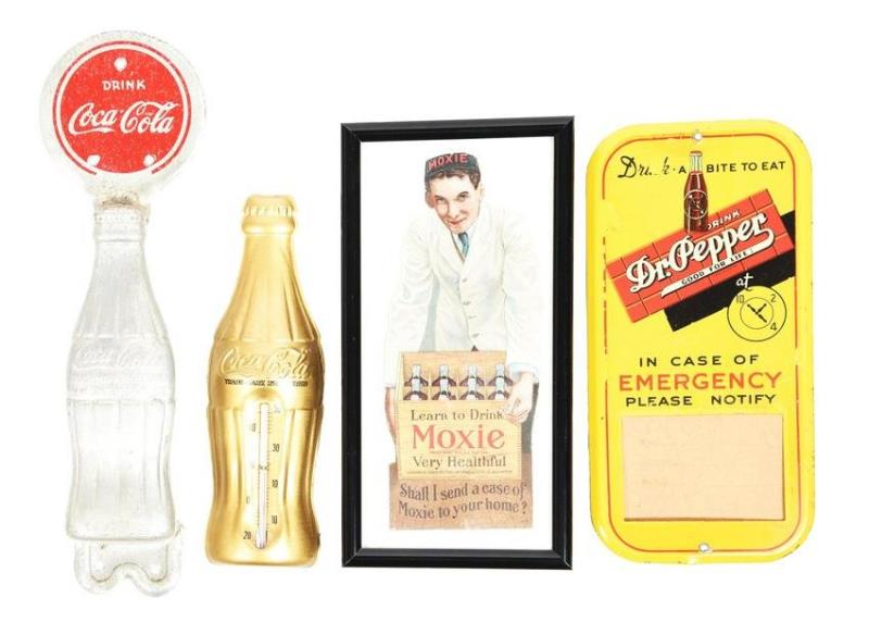 SODA POP ADVERTISING ITEMS.