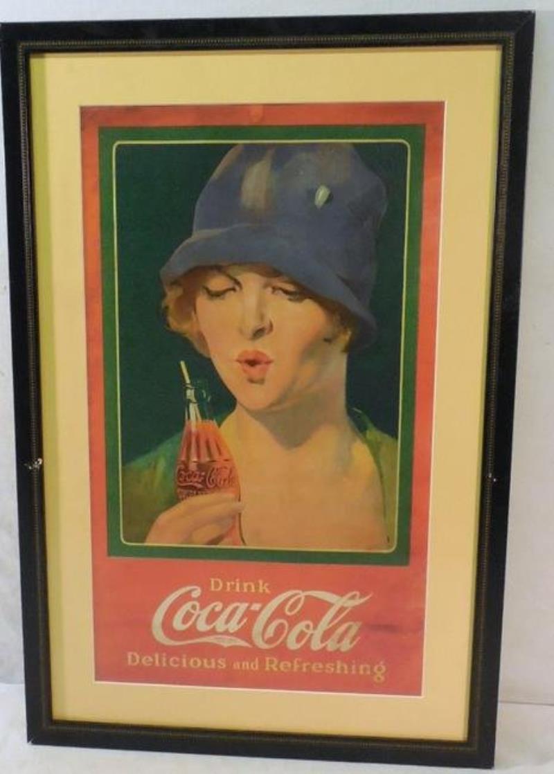 Coca Cola Lady Holding Bottle of Coke