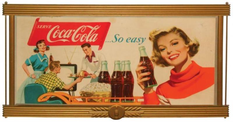 Coca-Cola cdbd sign, "Serve Coca-Cola….So Easy", in