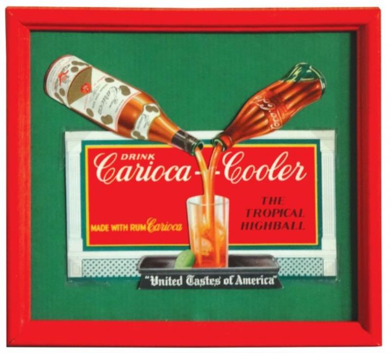 Coca-Cola sign, Carioca Cooler, colorful 1930's cdbd, a