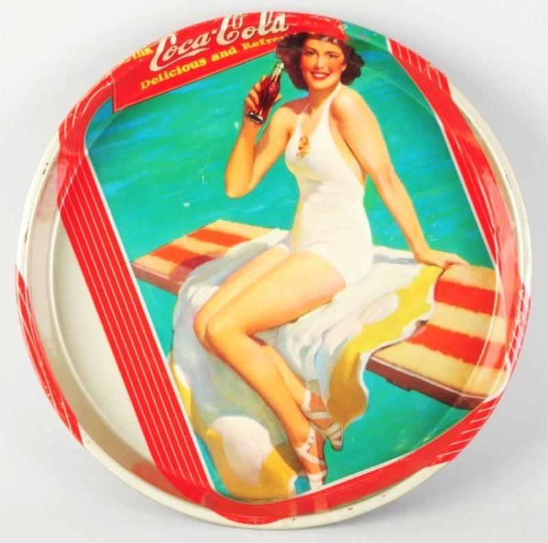 1939 Rare Whimsey Coca-Cola Serving Tray