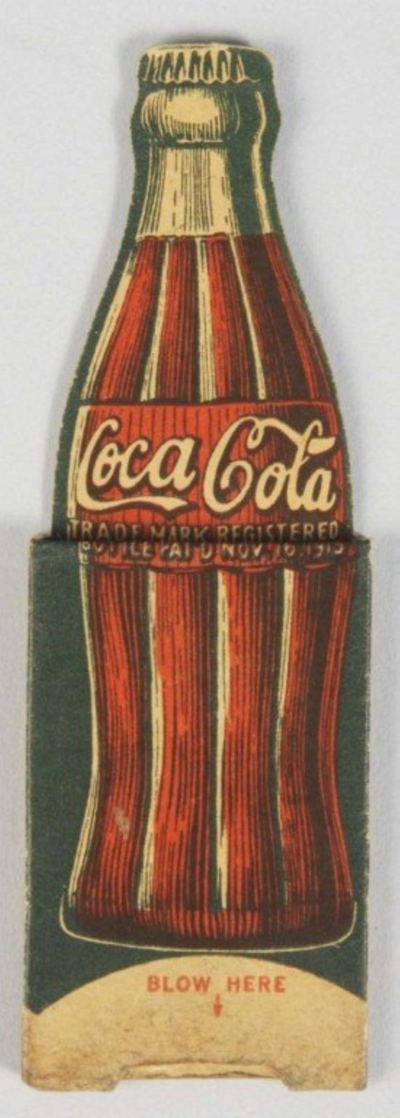 Cardboard Coca-Cola Bottle Whistle
