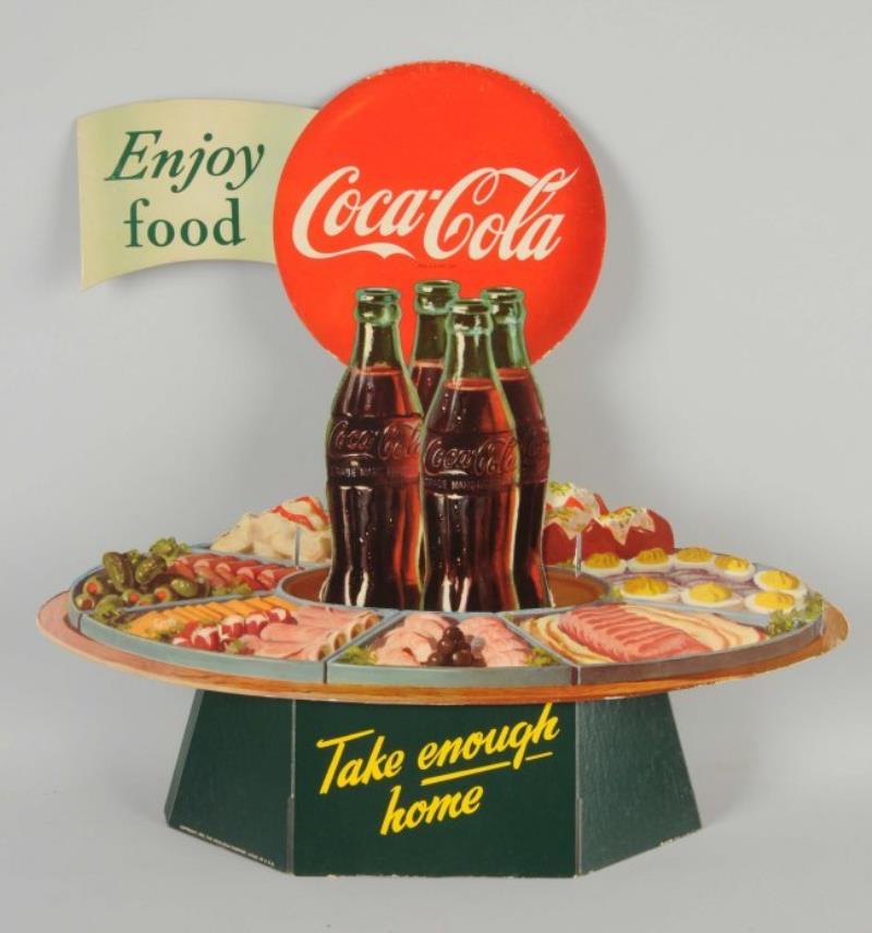 Coca-Cola Cardboard Lithos & Diecut (3), 1952 "Take Value & Price Guide