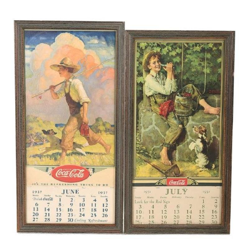 1932 and 1937 Coca-Cola Calendars