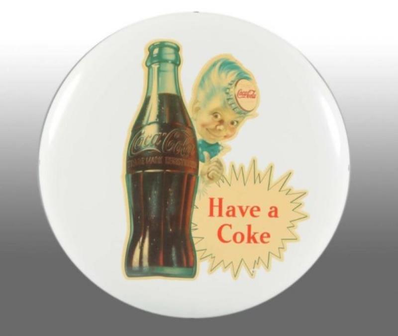 Aluminum Coca-Cola White Button with Decal Value & Price Guide