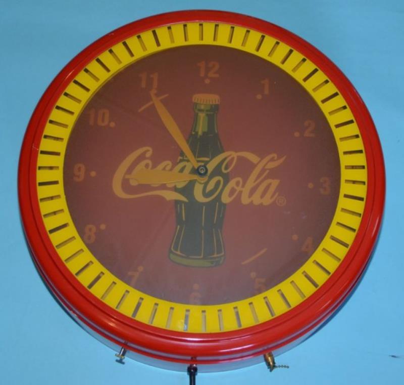 Vintage Back Lit Coca Cola Coke Clock
