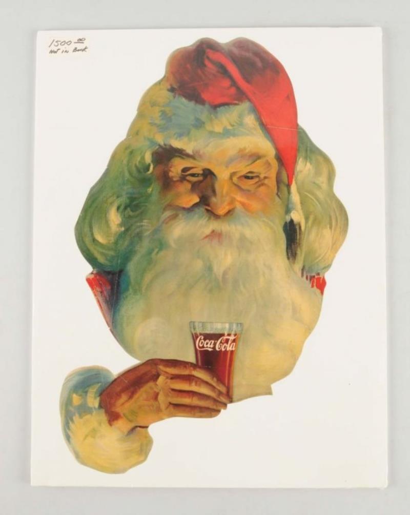 Unusual Coca-Cola Santa Clause Sign.
