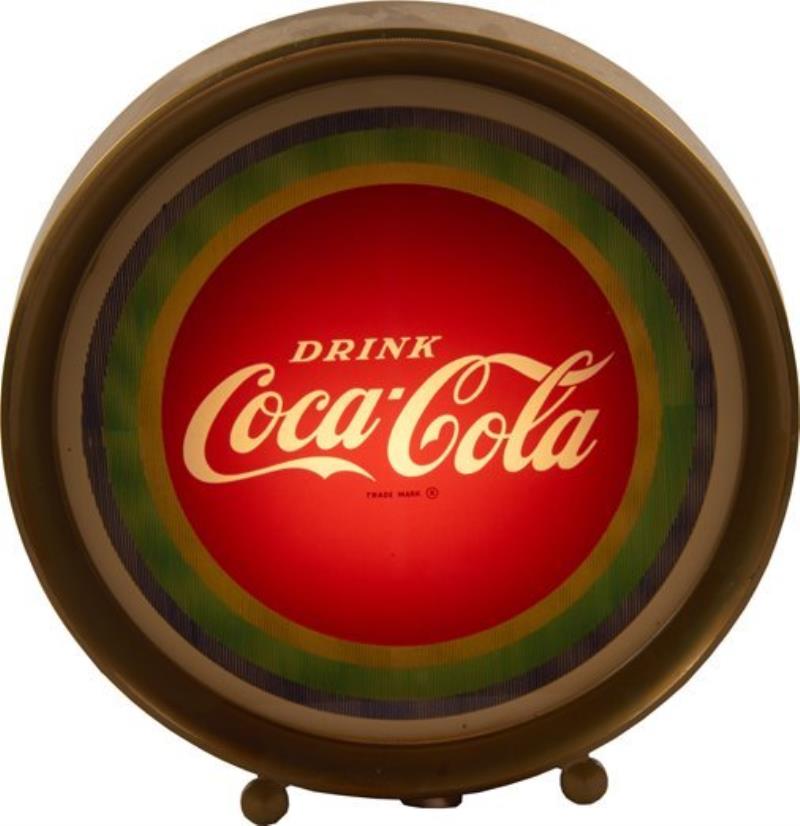 "Drink Coca Cola" Glass & Plastic, Light-Up, Motion Adv
