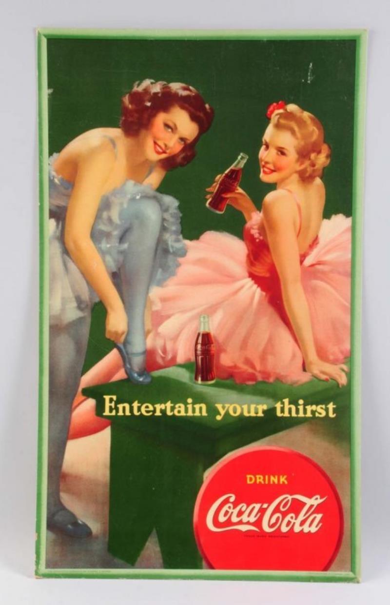 1950s Coca - Cola Verticle Poster.