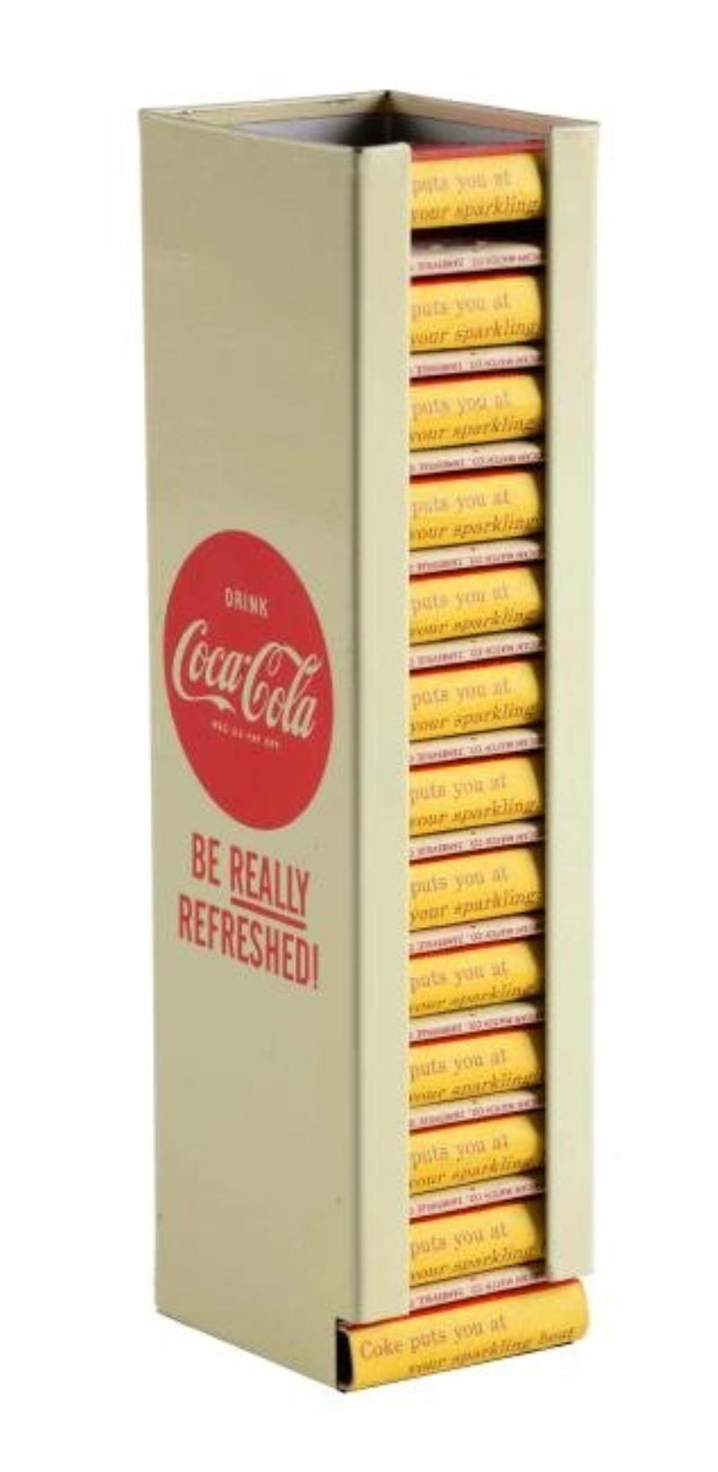 Coca - Cola Match Holder With Matches.
