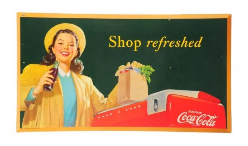 1948 Shop Refreshed Coca - Cola Poster.
