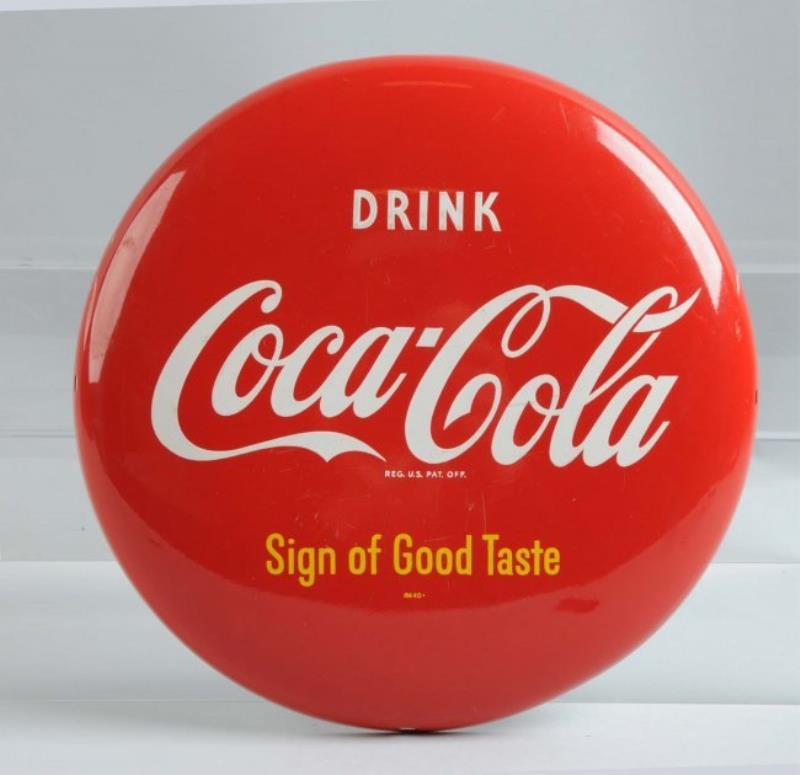 Small Coca-Cola Button Sign