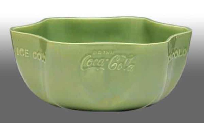 Coca-Cola Vernonware Green Ice Bowl