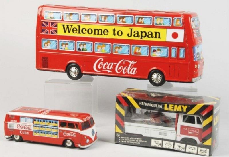 Assorted Coca-Cola Toy Vans