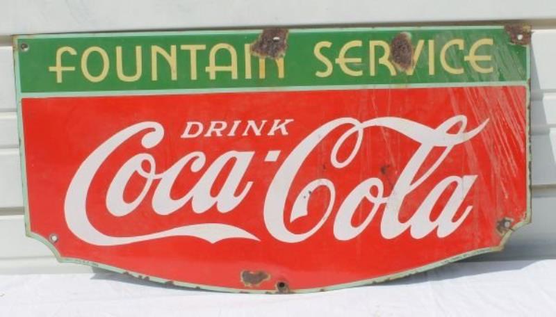 rare & desirable 1920's Coca Cola fountain service