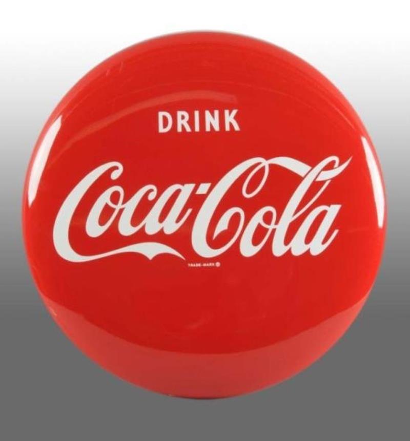 Tin Coca-Cola Button Sign.
