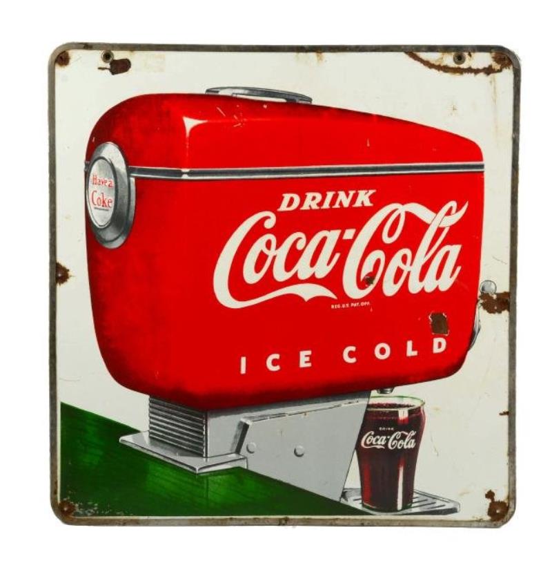 Coca-Cola Double Sided Porcelain Fountain Dispenser