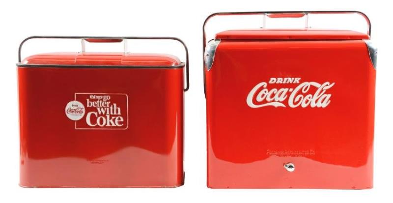 Coca-Cola Advertising Coolers.