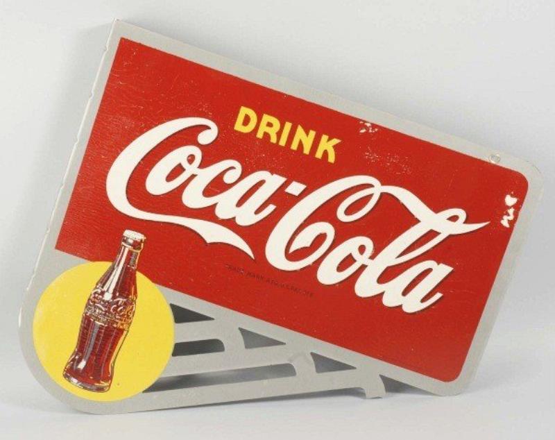 Metal Coca-Cola Flange 2-Sided Sign