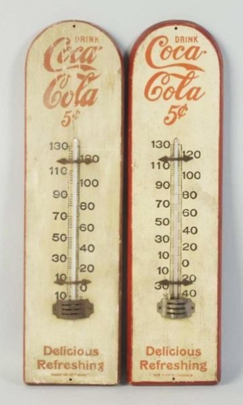 1905-10 Coca-Cola Wooden Thermometers