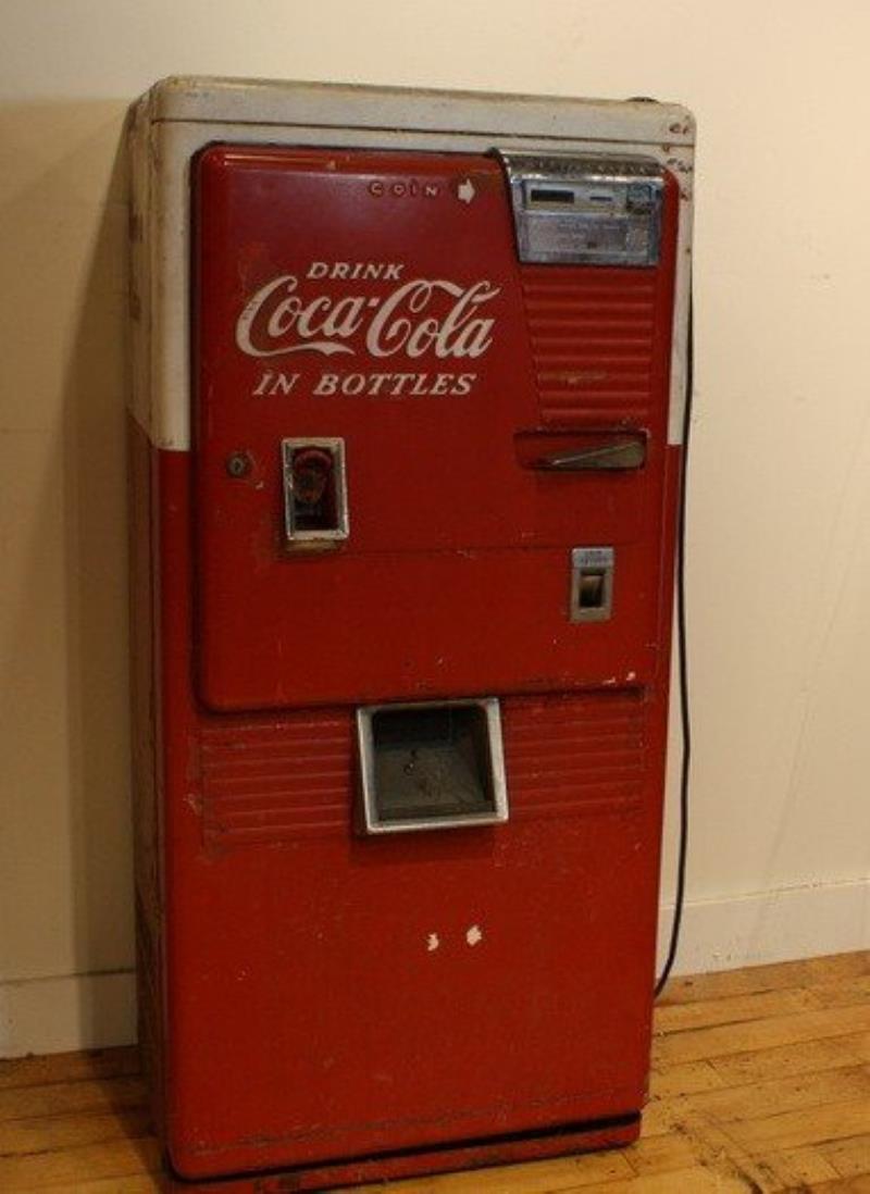 Upright Drink Coca Cola Machine 54" high,25" wide,