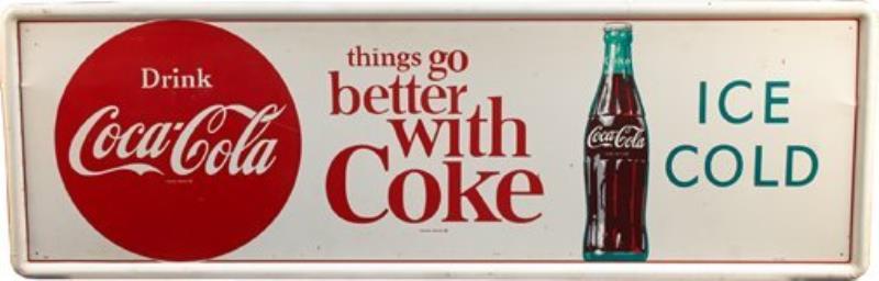 Drink Coca Cola Self-Framed Tin Sign