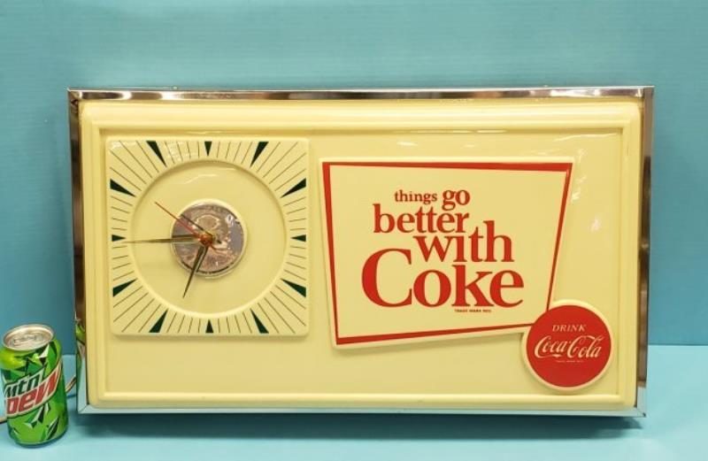 Scarce 1960's things go better with Coke Light Up Clock