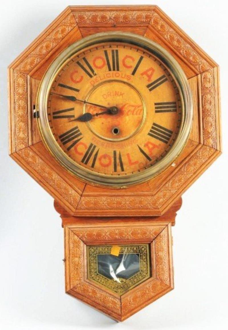 Coca-Cola Welch Octagonal Clock.