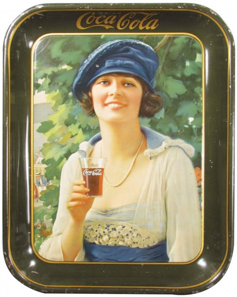 1921 Coca Cola Tin Serving Tray