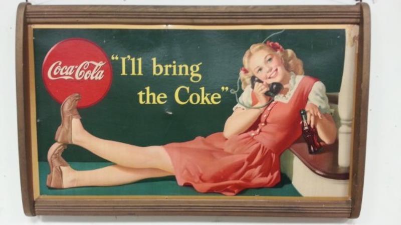 1946 Coca Cola Cardboard Sign Value & Price Guide