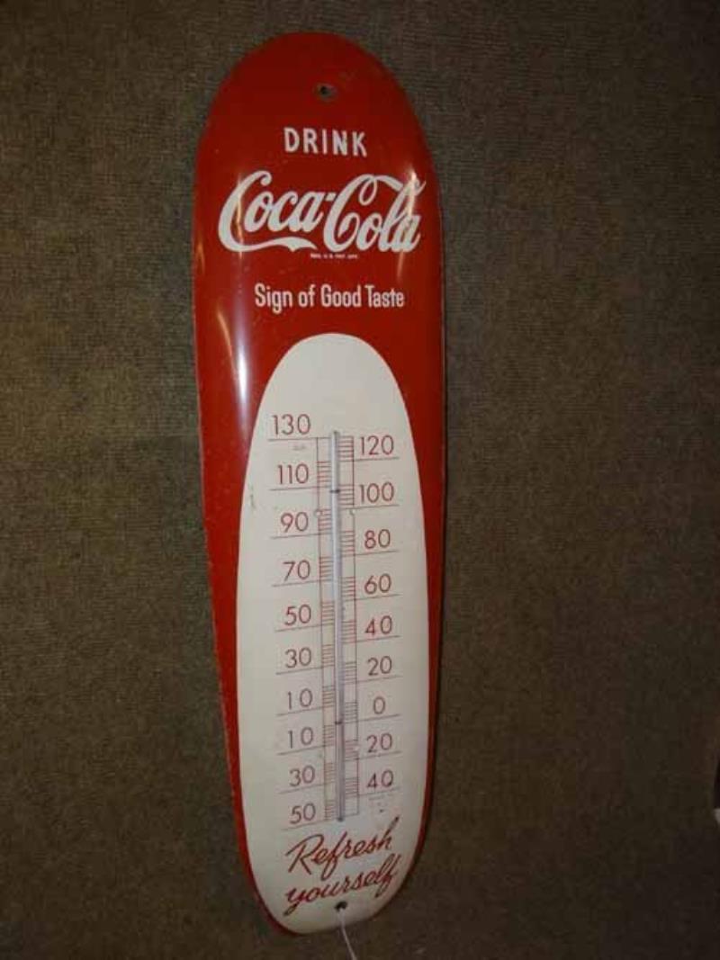 1948 Tin Coca Cola Thermometer