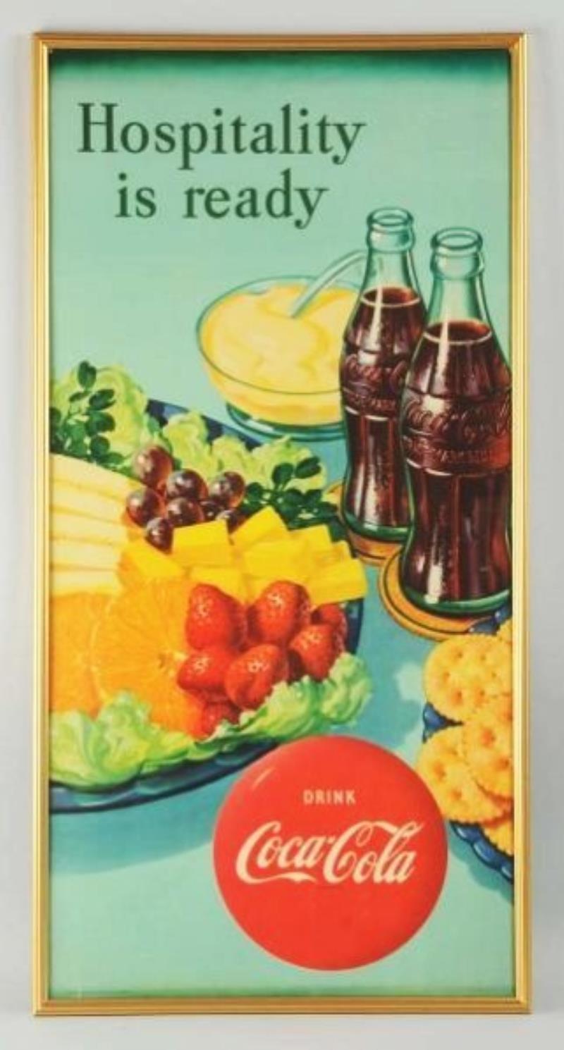 1950 Tall Coca-Cola Poster.