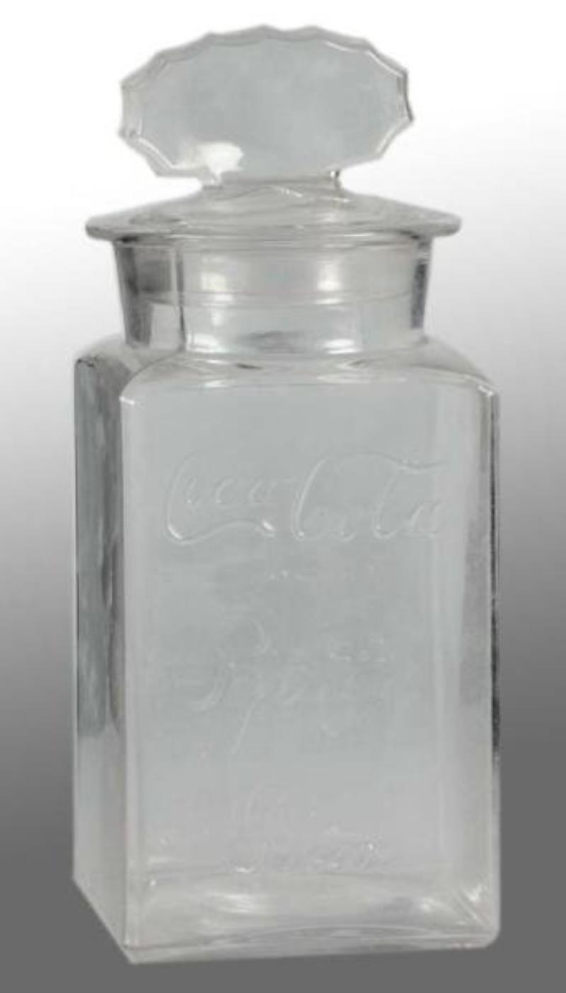 Embossed Coca-Cola Pepsin Gum Jar