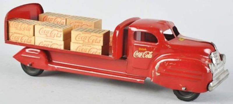 Red Lincoln Coca-Cola Toy Truck.
