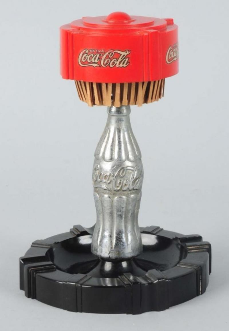 Early Coca-Cola Match Pull Ashtray Value & Price Guide