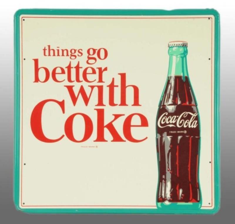 Tin Coca-Cola Sign.