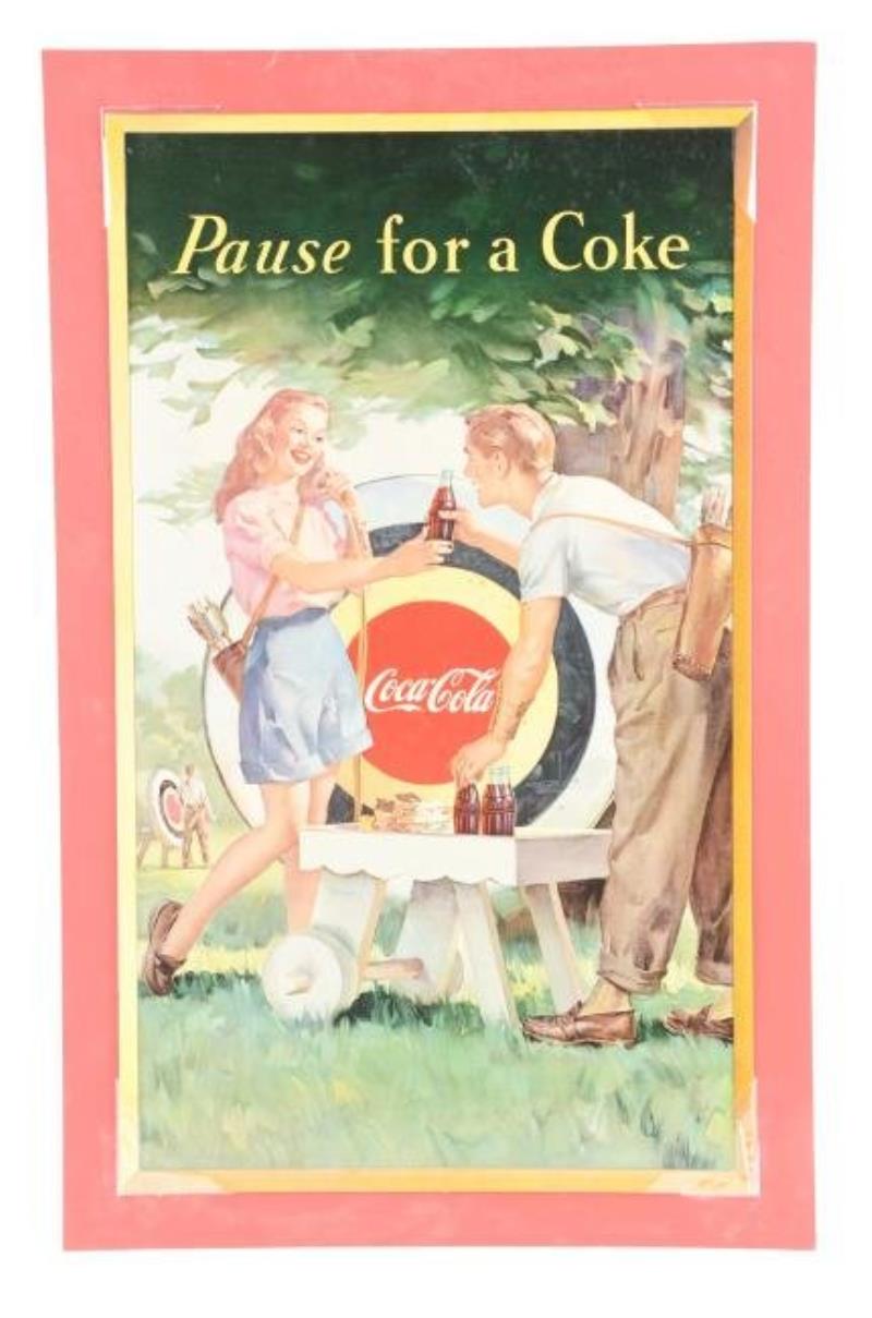 1948 Coca-Cola "Archery" Sign.